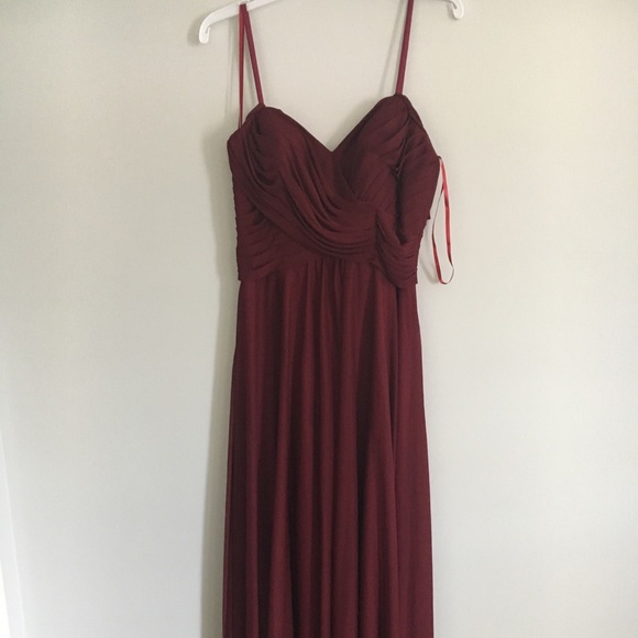 Allure "Wine" Bridesmaid Dress - Picture 2 of 5